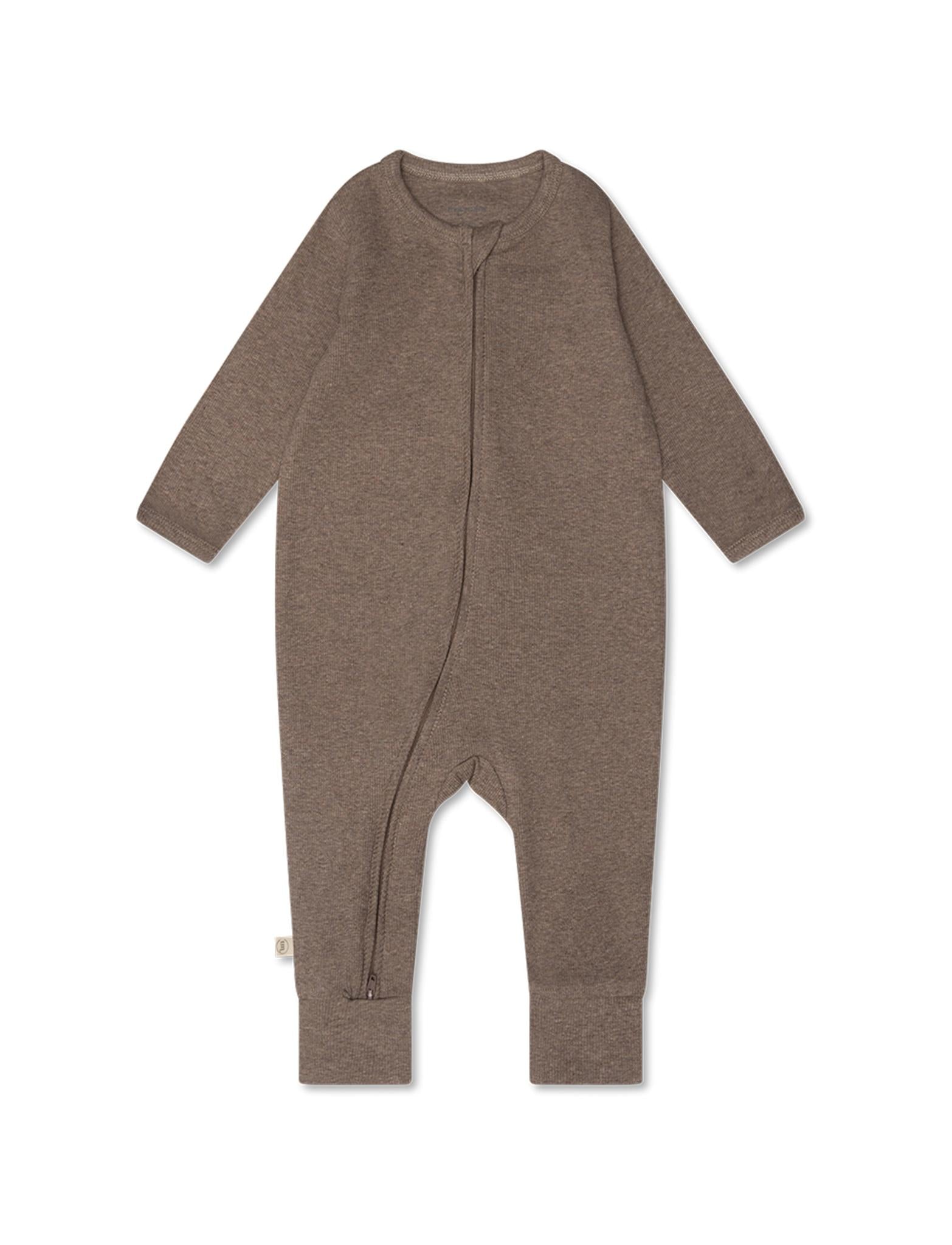 That's Mine Cathie onesie - Brown melange - 95% Organic cotton / 5% Elastane Buy Tøj||Overdele||Onesies||Nattøj||Alle||Favoritter||personale||Baby essentials||Forår og sommer 2025||alt minus sløjfe||NOOS||ss25 noos||Brown melange||mette-sale||Jersey||Orderly Emails - Recommended Products||All here.