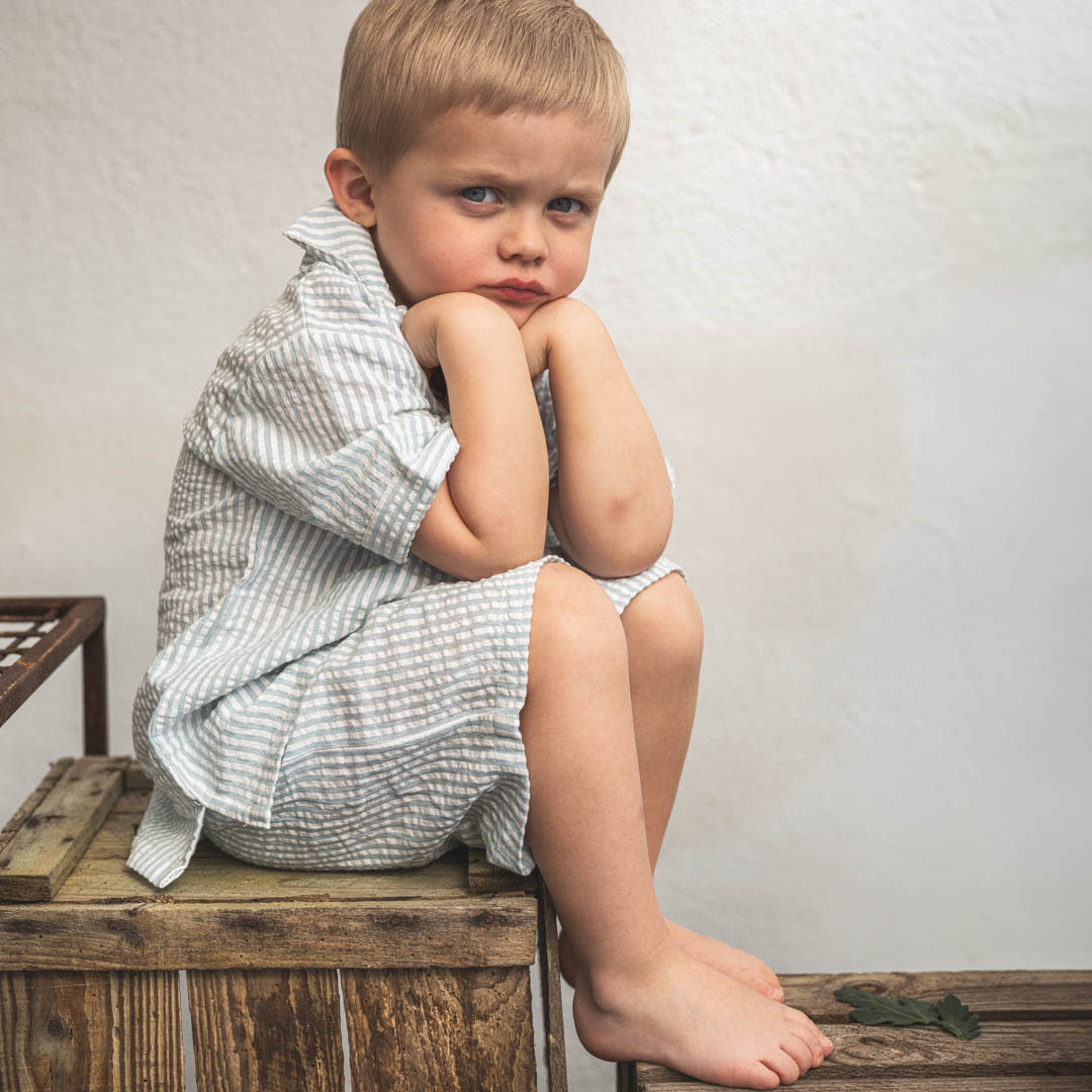 That's Mine Isa shorts - Blue stripe - 100% Organic cotton Buy Tøj||Shorts||Udsalg||Bukser & shorts||Alle||Udsalg - tøj||Forår og sommer 2025||alt minus sløjfe||New in for the boys||New in for the little ones||Rejseklar||Udsalg - Forår & sommer '25||Summer Bundle||mette-sale here.