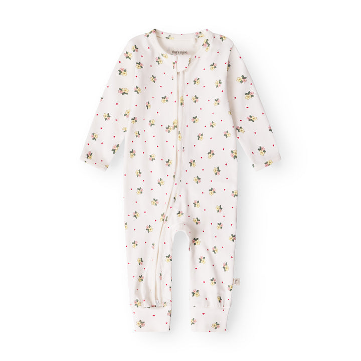 That's Mine Elliotte onesie - Sweetheart Petals - 48% Organic cotton / 47% Modal / 5% Elastane Buy Overdele||Onesies||personale||Basics here.