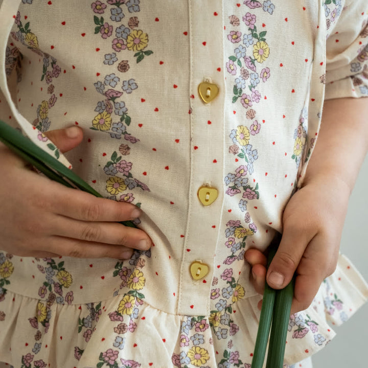 That's Mine Carmen skjorte - Shell fleur - 85% cotton / 15% linen Buy Overdele||Skjorter||personale here.