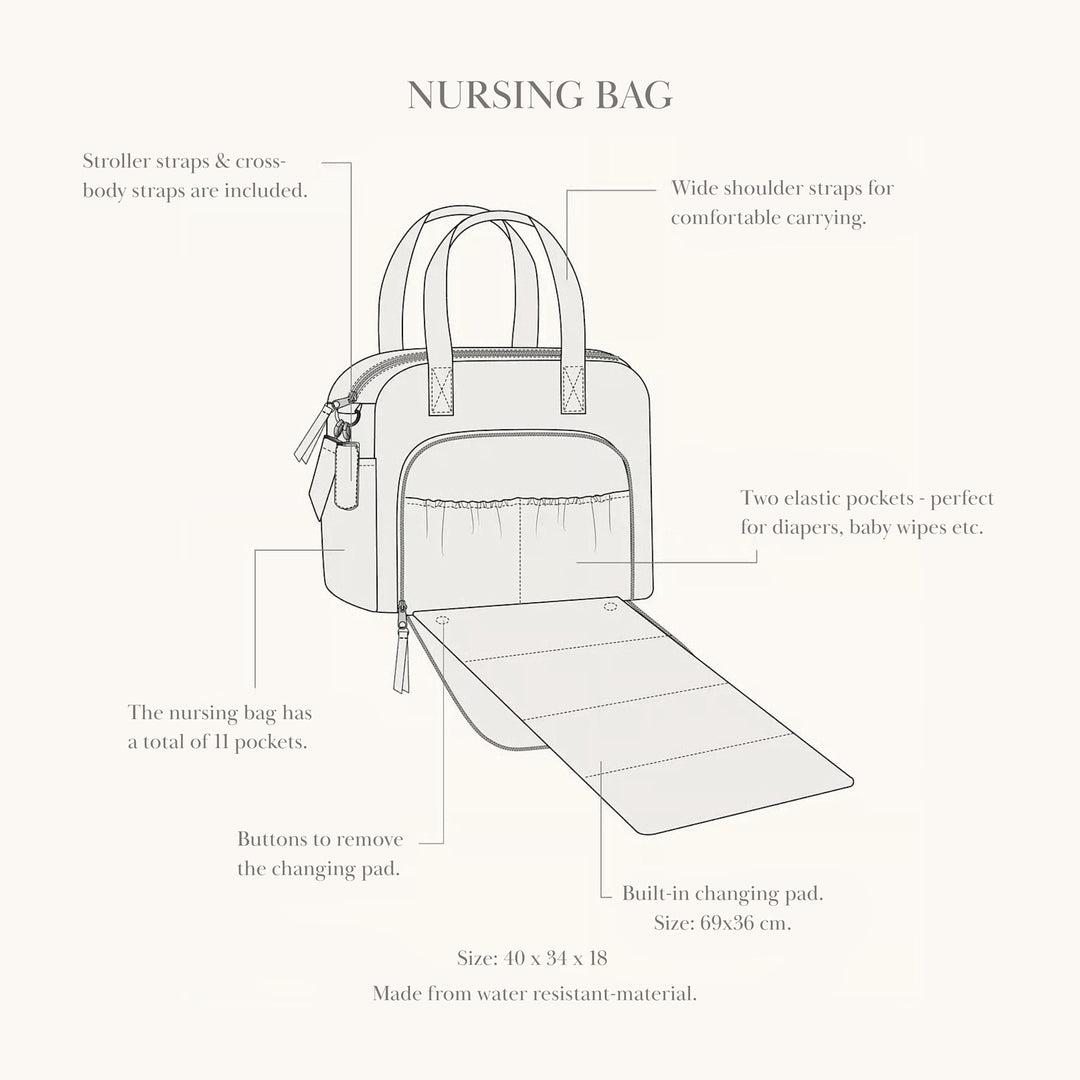That's Mine Collab nursing bag - French Oak - Outer: 100% Recycled polyesterLining: 100% Polyester Buy Amning & pusletid||Pusle||Pusletasker||Alle||personale||alt minus sløjfe||That's Mine x Élhée||mette-sale||Orderly Emails - Recommended Products||Must haves||Bestsellers here.