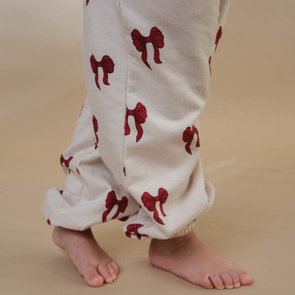 Elsa sweatpants - Rouge boucle