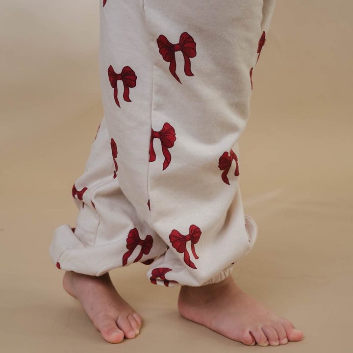 Elsa sweatpants - Rouge boucle