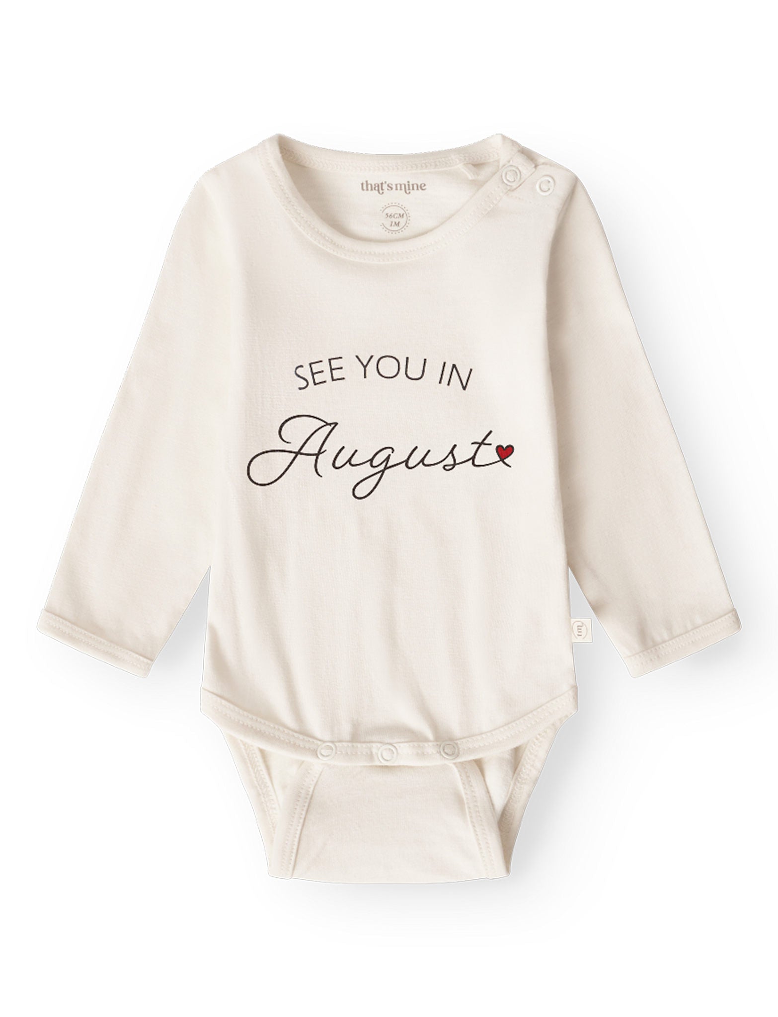 That's Mine Obi bodystocking - See you in august - 100% Bomuld(Økologisk) Buy Tøj||Bodystockings||Undertøj||Alle||Favoritter||personale||Baby essentials||Efterår & vinter 2025||alt minus sløjfe||NOOS||"See you in..." bodystockings||AW25 NOOS||mette-sale||Jersey||Jersey||Orderly Emails - Recommended Products||All here.