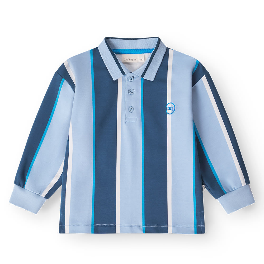 That's Mine Victor polo trøje - Multi stripe - 95% organic cotton / 5% elastane Buy Overdele||Bluser||personale||Forår 2026 here.