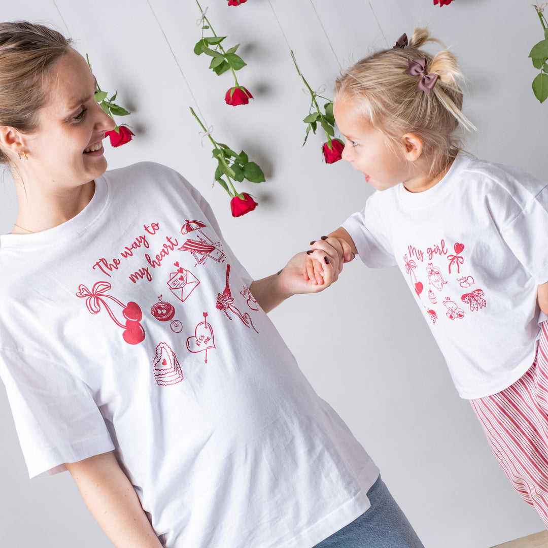 That's Mine Vilde oversized t-shirt - My girl - 100% Organic cotton Buy T-shirts||Overdele||personale||Jersey here.