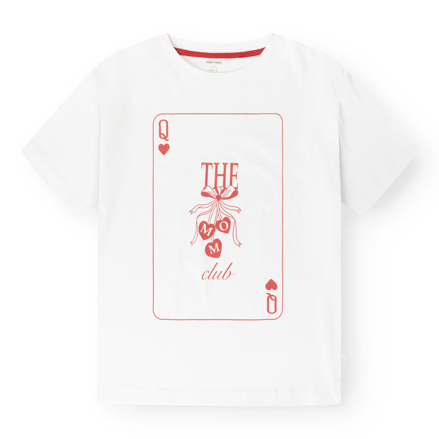 That's Mine Vega t-shirt - Mom club - 100% Organic cotton Buy T-shirts||Overdele||Trøjer og toppe||Nyheder||personale||Forår & sommer 2026 here.