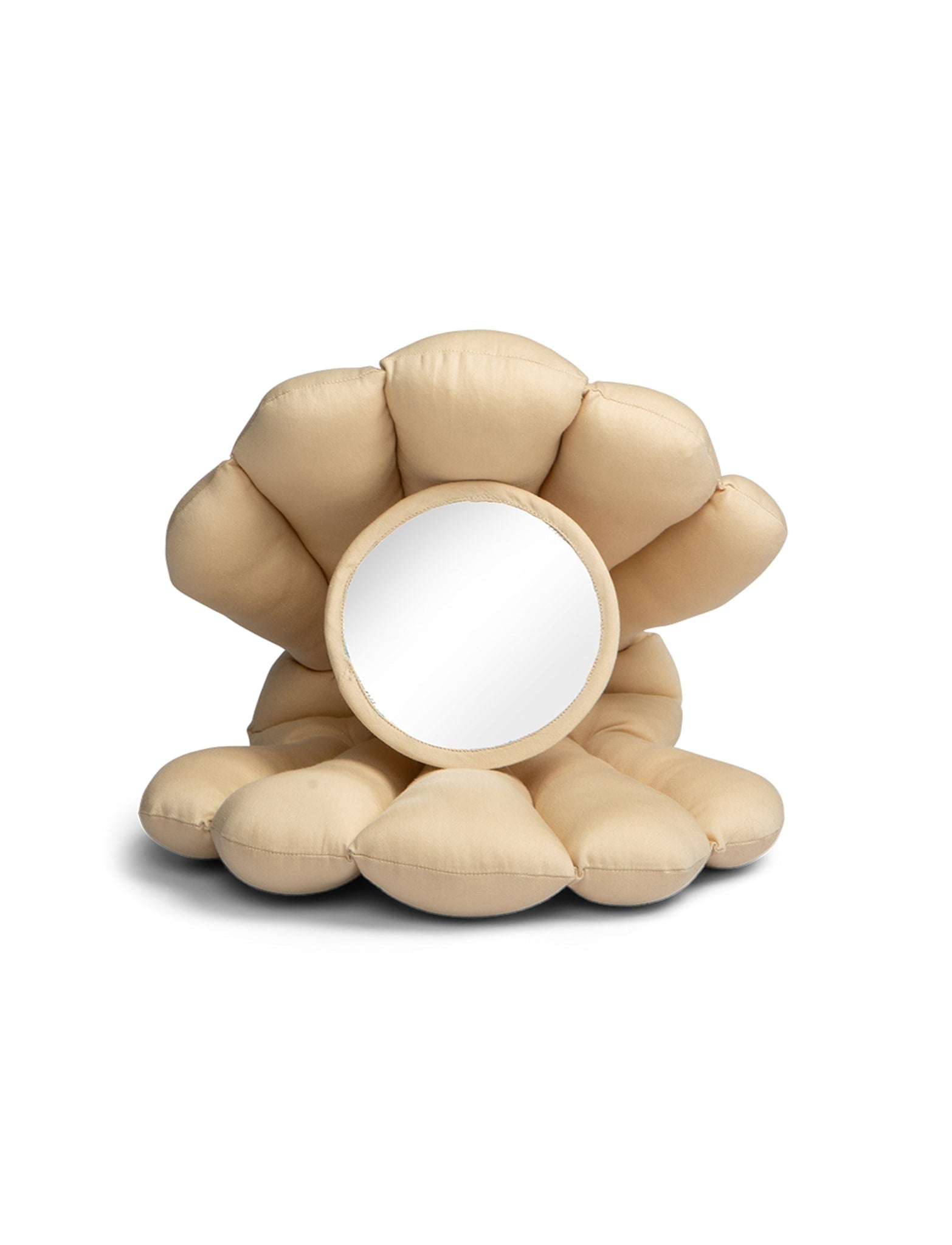 Baby mirror toy - Soft beige