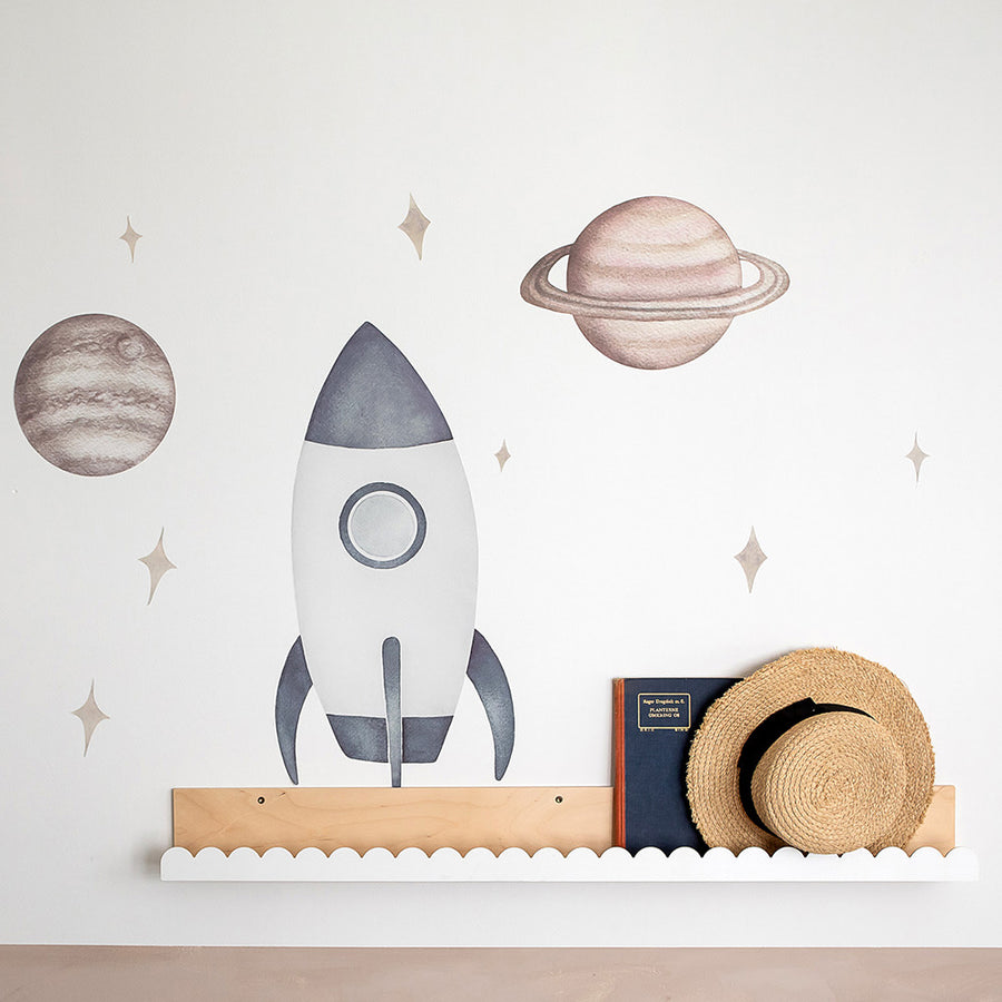 That's Mine Wallsticker Space - Multi - 100% Textile foil Buy Bolig & udstyr||Børneværelset||Wallstickers||Alle||personale here.