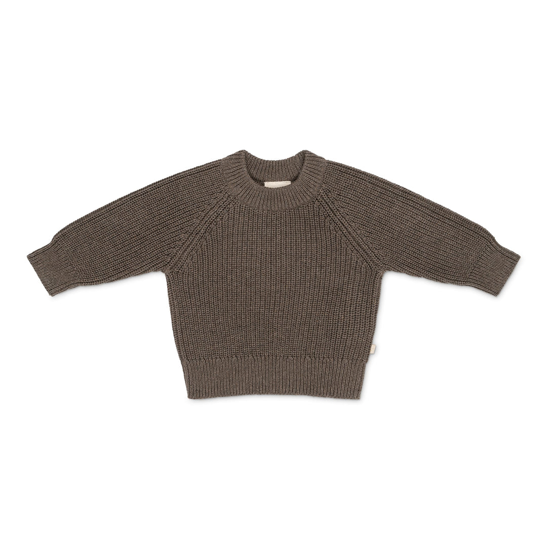 Flo Pullover – Erdbraun meliert