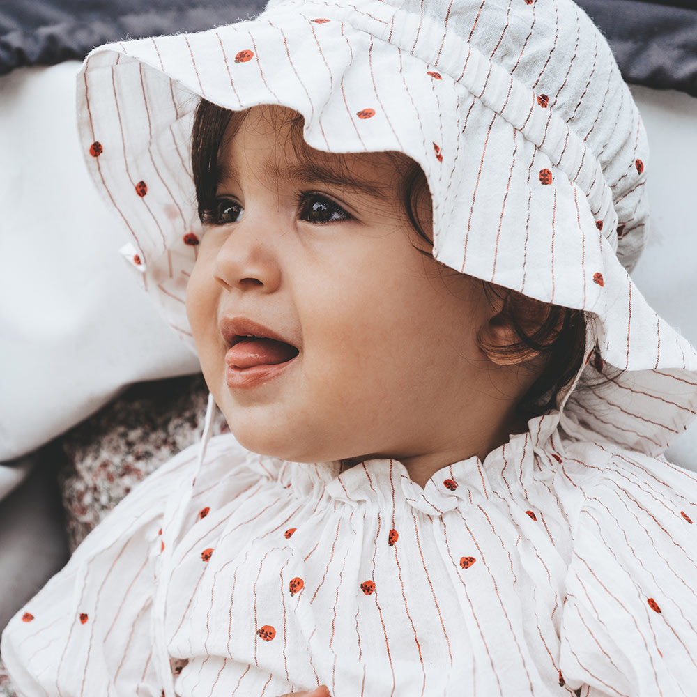 That's Mine Kassia hat - Lady dots - 100% Organic cotton Buy Tøj||Hatte||Accessories||Udsalg||Alle||Forår & sommer '24||Tøjbundle||Udsalg - tøj||alt minus sløjfe||5 for 399||mette-sale here.