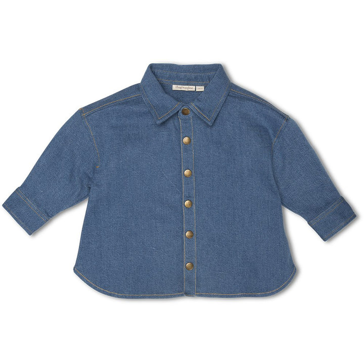 That's Mine Dean shirt - Copen blue - 98,5% Cotton / 1,5% Elastane Buy Tøj||Skjorter & toppe||Skjorter||personale||Efterår 2024 here.