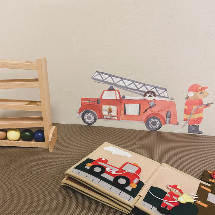 Wallsticker Sammy the firefighter - Multi